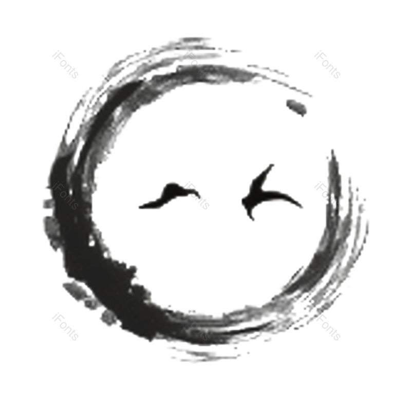 水墨图片,白色背景元素,艺术框PNG,免抠素材